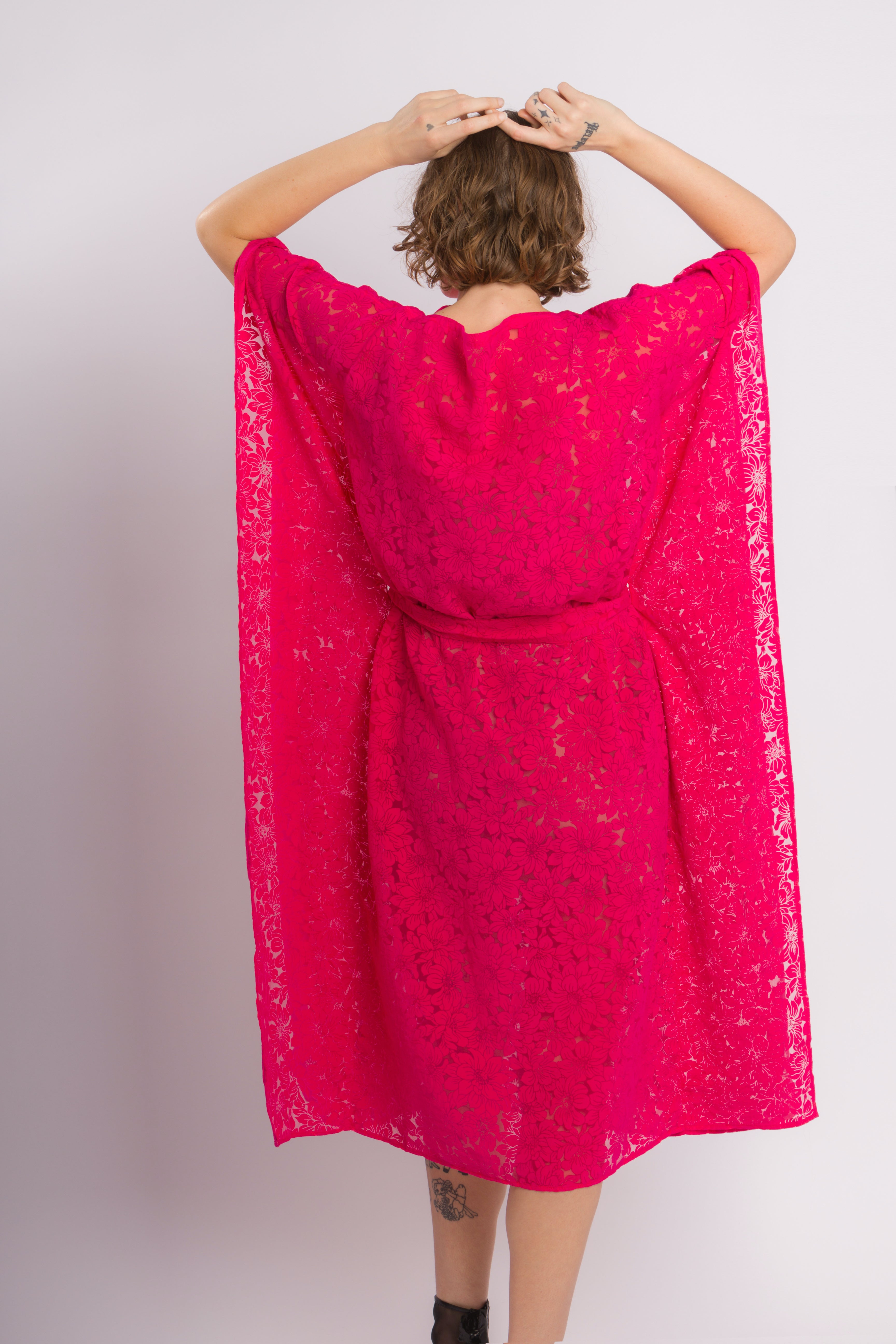 Waterfall wrap dressing clearance gown